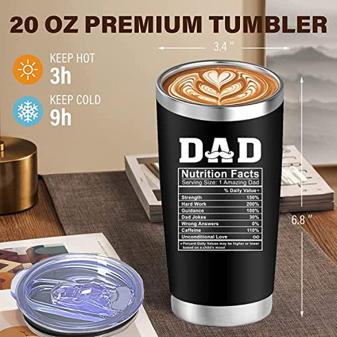 1 insulated tumbler, 1 keychain and 1 gift card-Fathers Day Gifts